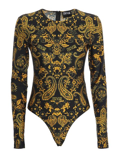 versace jeans shirt zwart|Versace Jeans bodysuit.